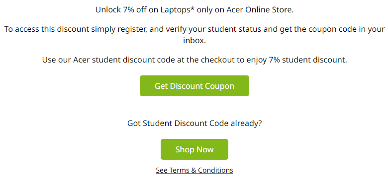 Acer Student Discount - DealsDekho Acer Student Discount on Laptops