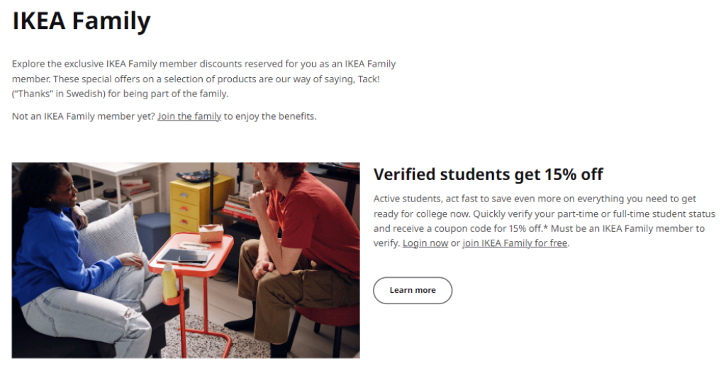 IKEA Student Discount