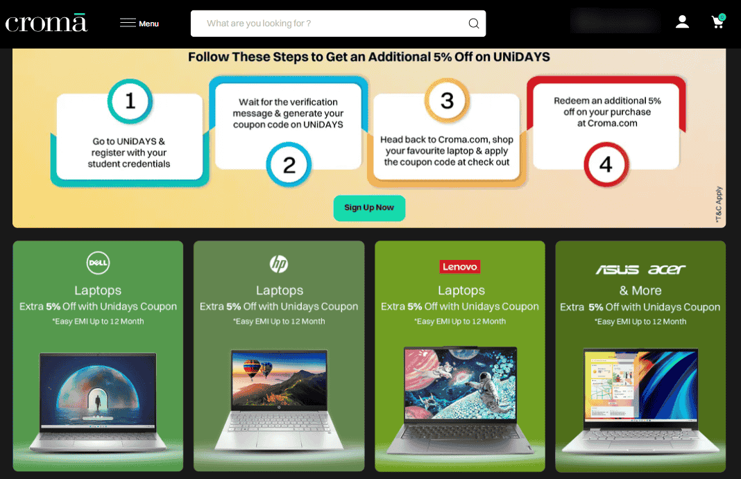 How To Get Enrolled in Student Discount on Croma