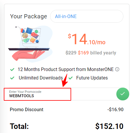 MonsterONE Discount Coupon