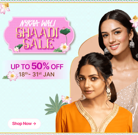 Nykaa Shadi Sale banner