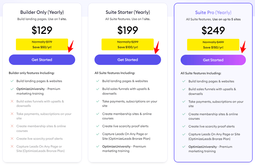 OptimizePress-Pricing