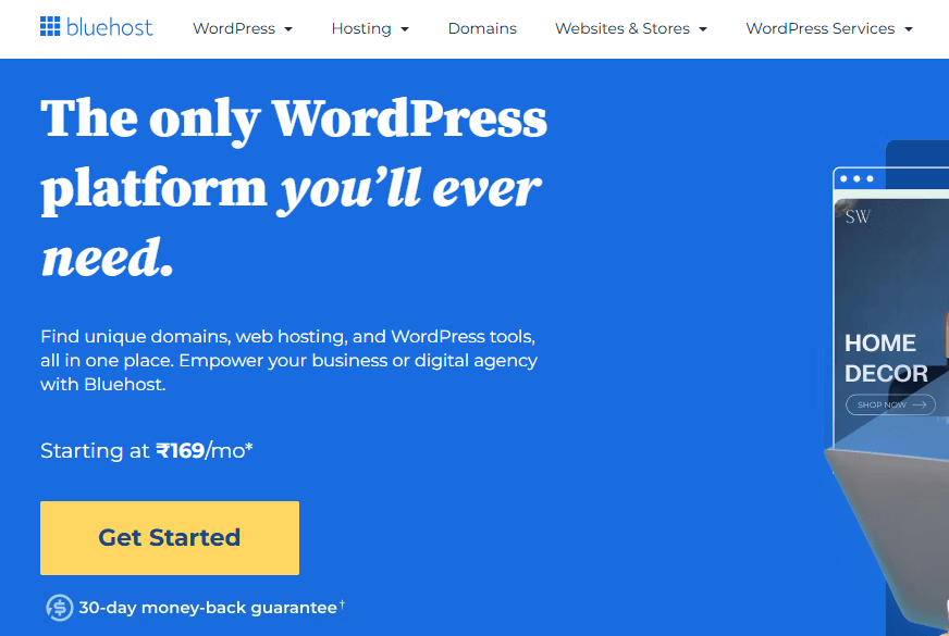 Bluehost india homepage - DealsDekho Bluehost india homepage