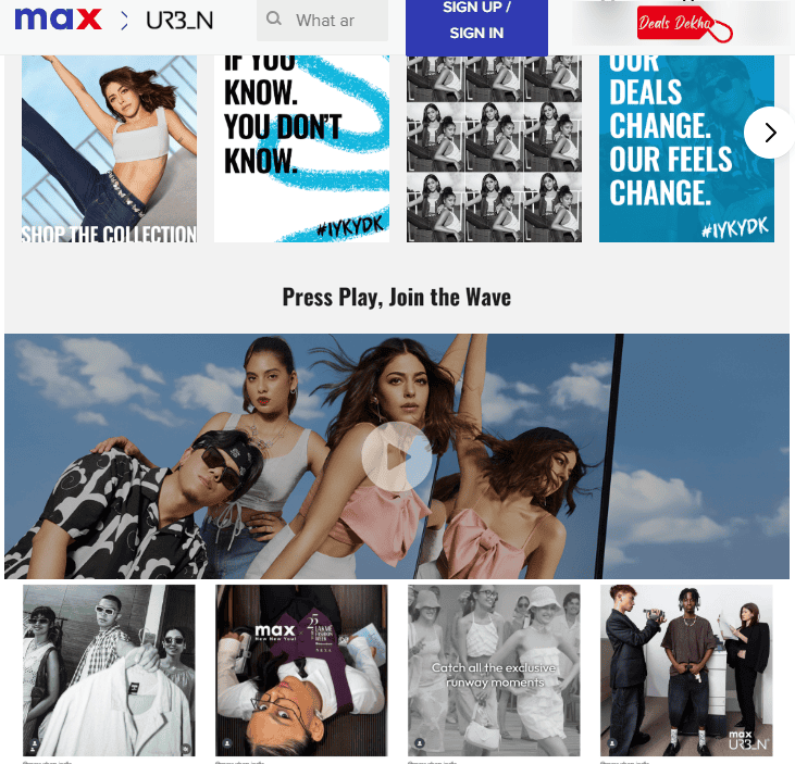 Max Fashion Collection - DealsDekho Max Fashion Collection