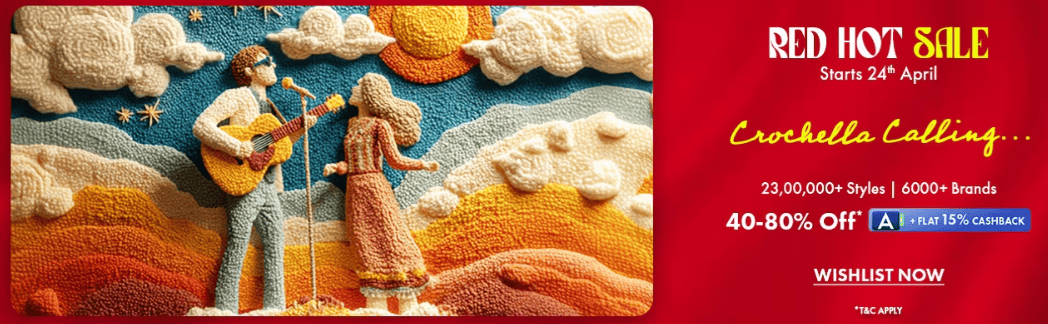 Ajio Red Hot Sale - DealsDekho Ajio Red Hot Sale